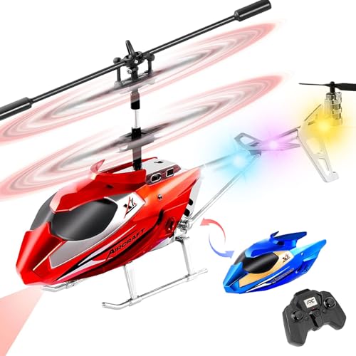 Ferngesteuerter Hubschrauber für Jungen und Erwachsene Doppelkopf-Ersatz 2.4G RC Helikopter Spielzeug 3.5 Kanäle Positioniert Höhe Flugzeug Weihnachts- und Geburtstagsgeschenke für Kinder ab 6 Jahren von Handwell