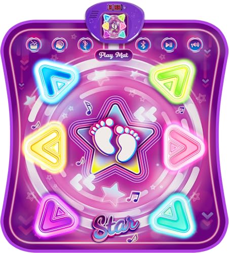 Handwell Tanzmatte Kinder Geschenke: Leuchtende Tanzmatte mit Bluetooth&5 Spielmodi Integrierte Musik Dance Mat Geburtstag Weihnachts Spielzeug Geschenk für Mädchen Jungen Alter 3 4 5 6 7 8 9 10+Jahre Handwell Tanzmatte Kinder Geschenke: Leuchtende Tanzmatte mit Bluetooth&5 Spielmodi Integrierte Musik Dance Mat Geburtstag Weihnachts Spielzeug Geschenk für Mädchen Jungen Alter 3 4 5 6 7 8 9 10+Jahre von Handwell