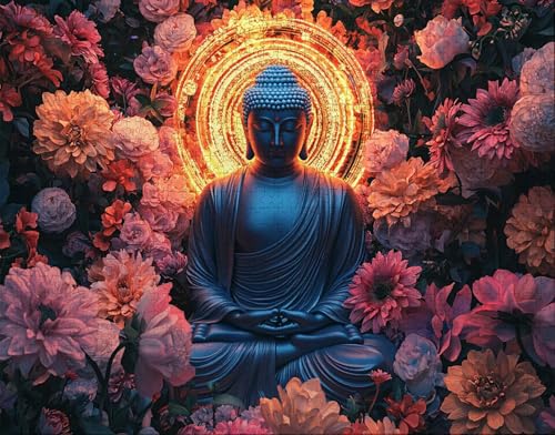 Puzzle 60 Teile Erwachsene Warmes Zuhause 40x28cm Puzzles für Erwachsene Lernspiel Herausforderungsspielzeug 60 Teilige Spiel Puzzlematte Blume, Buddha Puzzlematte, Geschenk I-8 Puzzle 60 Teile Erwachsene Warmes Zuhause 40x28cm Puzzles für Erwachsene Lernspiel Herausforderungsspielzeug 60 Teilige Spiel Puzzlematte Blume, Buddha Puzzlematte, Geschenk I-8 von Hanjunng