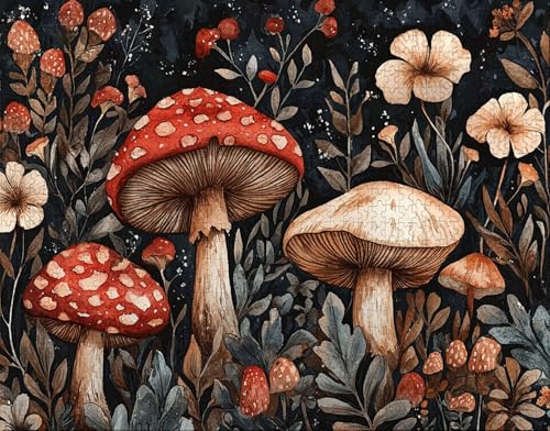 Puzzle 70 Teile, Puzzle Erwachsene, Anlage Puzzlematte, Indoor-Puzzlematte-Kreativspiel zur Entspannung von Erwachsenen und Erziehung Pilz, Geschenke auf der Ganzen Welt A-2 Puzzle 70 Teile, Puzzle Erwachsene, Anlage Puzzlematte, Indoor-Puzzlematte-Kreativspiel zur Entspannung von Erwachsenen und Erziehung Pilz, Geschenke auf der Ganzen Welt A-2 von Hanjunng