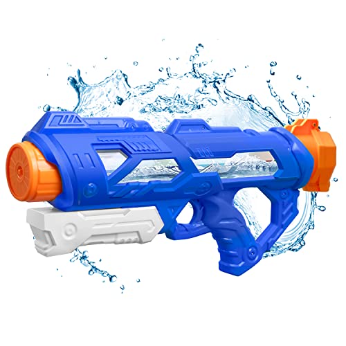 Hanmulee Wasserpistole für Kinder, High Capacity 850CC Schnellfüllende leckagesichere Wasserpistolen, Super Squirt Wasser Blaster Spielzeug, Strand, Pool, Party, Wasser Kampf Spielzeug für Kinder von Hanmulee