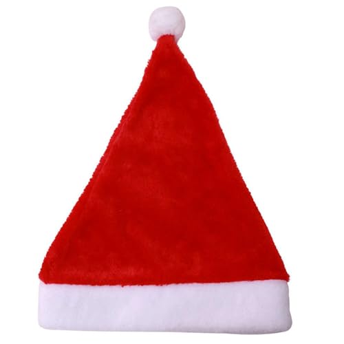 Hanraz Weihnachtsmützen Erwachsene, Nikolausmütze Kinder Unisex Festliche Zipfelmütze Baby Weihnachtsmütze Partys Rote Weihnachtsmützen Baby Weihnachtsoutfit Klassischer Plüsche Weihnachtsoutfit von Hanraz