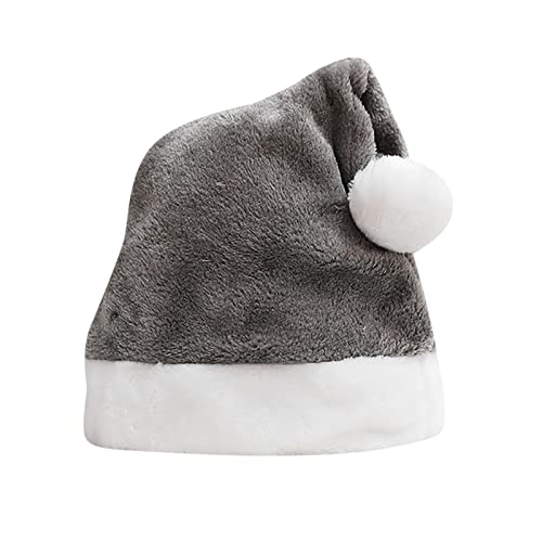 Hanraz Weihnachtsmützen Erwachsene, Weihnachtskostüm Damen Unisex Plüsche Weihnachtsmütze Baby Weihnachtsoutfit Festliche Bequemes Weihnachtsmützen Nikolausmütze Kinder Rote Klassischer Zipfelmütze von Hanraz