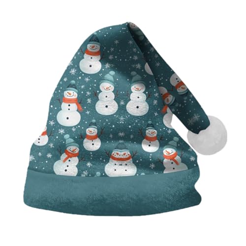 Hanraz Weihnachtsmützen Erwachsene, Weihnachtsoutfit Baby Unisex Partys Mütze Weihnachtsmütze Kinder Festliche Klassischer Weihnachtsmütze Nikolausmütze Erwachsene Plüsche Bequemes Nikolausmütze von Hanraz