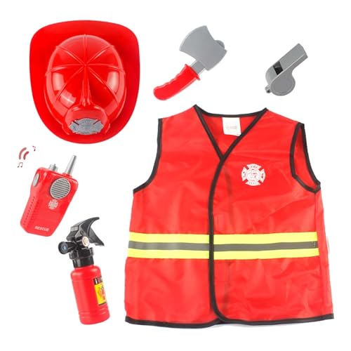 Hanraz feuerwehr pullover kinder, mottoparty, Feuerwehr Kostüm Kinder - Party Faschingskostüme Feuerwehr Kostüm 98, Feuerwehr Kostüm Kinder 104, Feuerwehrkostüm Kinder 104, Für Jungen Mädchen von Hanraz