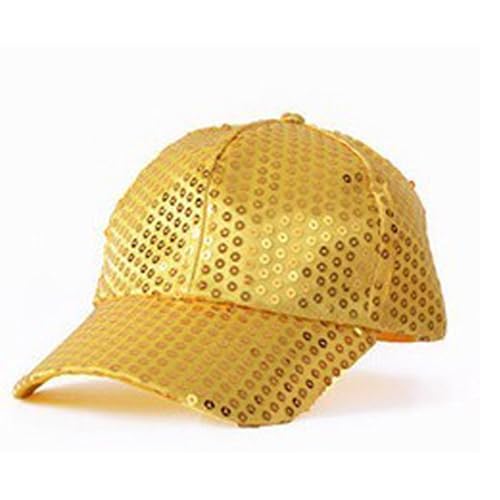 Hanraz partyhut gold, outlet angebote, Glitzer Accessoires Damen Pailettenhut Clubstyle Partyhut Pailletten Glänzende Mädchen Mütze Für Party Faschingsmütze Discokugel Performance Kostüm von Hanraz