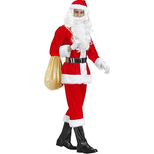 Weihnachtsmann Kostüm, Weihnachtsmannkostüm Nikolaus Kostüm Für Erwachsene Weihnachtskostüm Herren Weinachtsmannan Kostüm Nikolaus Bart Nikolauskostüm Für Cosplay Weihnachten Karneval Party von Hanraz