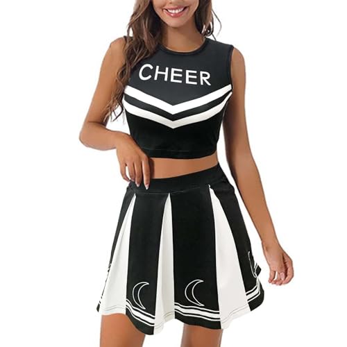 cheerleader kostüm blau, sale angebote, Cheerleader Kostüm Damen, Formel 1 Kostüm Damen Karneval Kostüm Herren Faschingskostüme Damen Cheerleader Pompons für Karneval Mottoparty von Hanraz