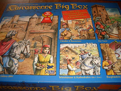 Hans im Gl Carcassonne Big Box 2014 - Grundspiel mit Fluss & 4 Erweiterungen von Hans im Gl