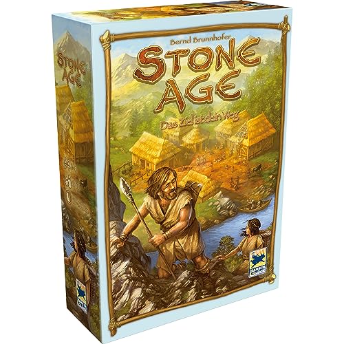 Hans im Glück, Stone Age – Das Ziel ist dein Weg, Grundspiel, Kennerspiel, Nominiert zum Spiel des Jahres 2008, 2-4 Spieler, Ab 10+ Jahren, 60+ Minuten, Deutsch von Hans im Glück