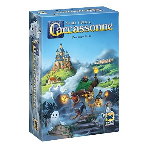 Hans im Glück, Nebel über Carcassonne, Familienspiel, Brettspiel, 1-5 Spieler, Ab 8+ Jahren, 35 Minuten, Deutsch von Hans im Glück