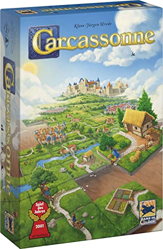 Hans im Glück, UNBOX Now, Carcassonne V3.0, Grundspiel, Familienspiel, Spiel des Jahres 2001, 2-5 Spieler, Ab 7+ Jahren, 35 Minuten Spielzeit, Deutsch von Hans im Glück