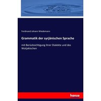 Grammatik der syrjänischen Sprache von Hansebooks