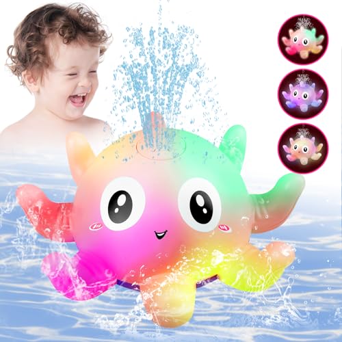 Badewannenspielzeug Baby badespielzeug Oktopus Badewanne Spielzeug Automatisches Sensor Wassersprühspielzeug , Baby Geschenk badespielzeug Baby ab 1 2 3 Jahr von Hantehon