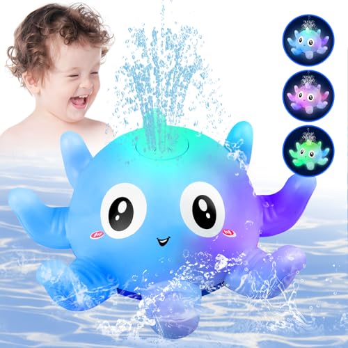 Badewannenspielzeug Baby badespielzeug Oktopus Badewanne Spielzeug Automatisches Sensor Wassersprühspielzeug , Baby Geschenk badespielzeug Baby ab 1 2 3 Jahr von Hantehon