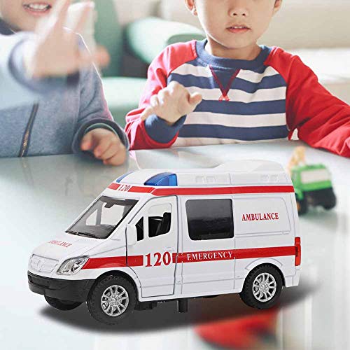 Haofy 1:32 Mini-Stimulations-Ambulanzauto-Spielzeug aus Legierung mit Pfeife und Beleuchtung, Langlebiges, Umweltfreundliches Material, Hand-Auge-Koordinationstraining, Tolles für, von Haofy