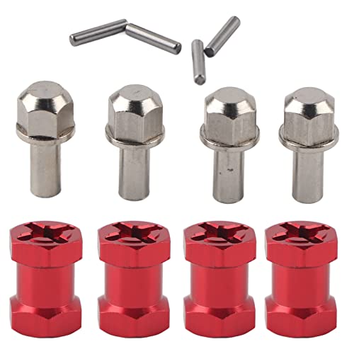 Haofy 4er-Pack Rad-Sechskantnaben-Metall-Set für Hsp Redcat Crawler UpZubehör (Länge 17 mm) von Haofy