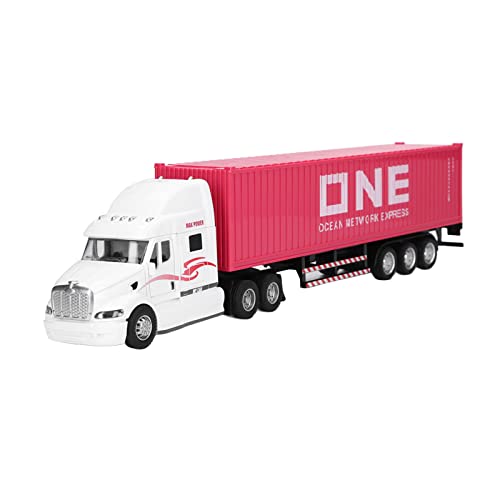 Haofy Exquisites Container-LKW-Modell mit zu öffnender Hintertür, Dekoratives Spielzeug für ab 3 Jahren (PINK) von Haofy