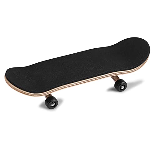 Haofy Finger-Skateboard, Mini-Skateboard, Holz-Griffbrett-Set, Fingerspielzeug mit Lager für, 2,8 X 9,6 cm (BLACK) von Haofy