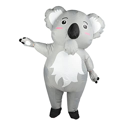 Haofy Koala Aufblasbares Kostüm, Aufblasbare Tierkostüme Lustige Kleidung Ganzkörperinflation wasserdichte Cartoon Cosplay Kleidung für Bühnenauftritte von Haofy