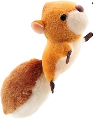 Haohaiblooms Brown Cartoon Squirrel Plush Keychain - Mini Squirrel Pendant for DIY Key Ring, Birthday Gifts, Bag Accessories, Home Decor, Cute Big Tail Stuffed Animal for Backpacks and Key Chains, von Haohaiblooms