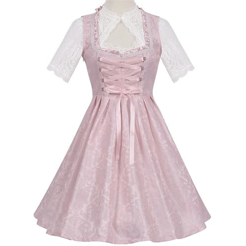 3-teiliges Oktoberfest-Kostüm für Damen, deutsches Dirndl, traditionelle bayerische Party-Dienstmädchen-Kostüme, Halloween, Karneval, Verkleidung von Haooyeah