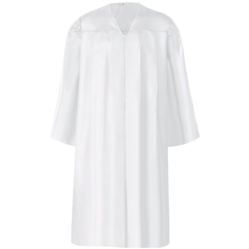 Haooyeah Mattes Unisex-Abschlusskleid, Chorrobe, Kostüme für die Kirche, Richterroben, Kostüme, Kanzelrobe, Pastor, Taufe, Abschlusskleid, Kostüm von Haooyeah