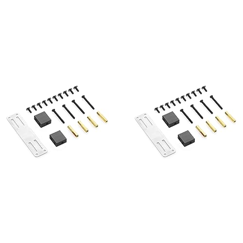 Haopeuk 2X Metall Servo Halterungs Satz mit Fester Halterung für B14 B16 B36 C24 C34 1/16 RC Auto Upgrade Teile Zubehör, Schwarz von Haopeuk