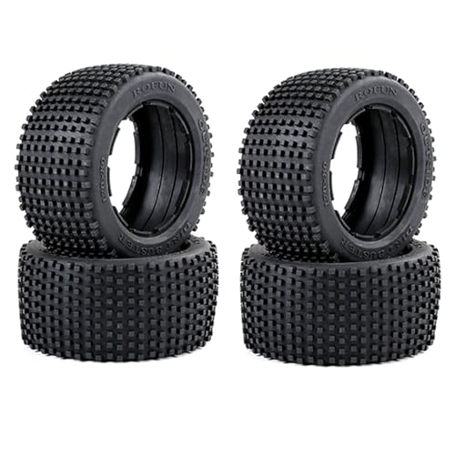 Haopeuk 2X Off-Road Reifen Dicken Haut Set für 1/5 BAHA ROVAN KM Baja 5B Teile Spielzeug Teile von Haopeuk