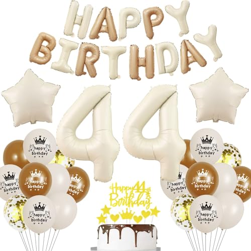 Beige Luftballon 44. Geburtstag Frau 44 Geburtstag Deko Beige Luftballon Geburtstag 44 Creme 44 Jahre Geburtstagsdeko Frau Mann 44 Jahre Beige Gold Ballon 44. Happy Birthday Girlande Beige von Haosell