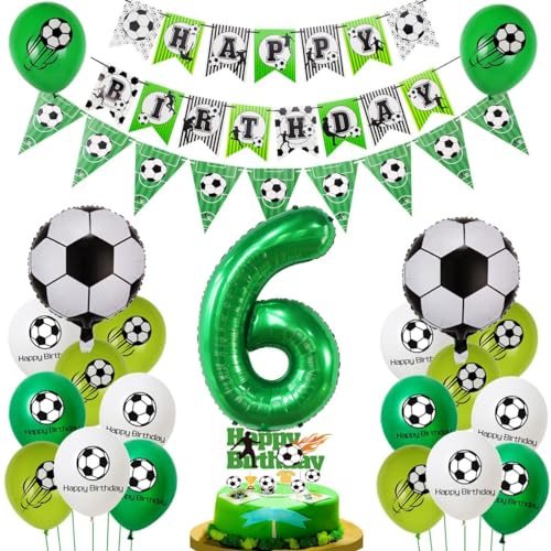 Fussball 6 Jahre Junge Geburtstag Deko, Luftballon 6. Geburtstag Grün, Fußball 6. Luftballon ,Fußball 6 Deko, 6. Tortendeko, Ballon 6. Junge Fussball 6 Jahre Junge Geburtstag Deko, Luftballon 6. Geburtstag Grün, Fußball 6. Luftballon ,Fußball 6 Deko, 6. Tortendeko, Ballon 6. Junge von Haosell