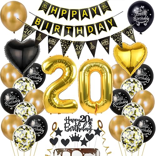 Gold 20. Geburtstag Dekoration Mann Frauen 20 Geburtstag Deko 20 Jahr Geburtstagdeko 20. Ballon Schwarz Gold Deko 20. Luftballons Schwarz Gold Frau 20. Party Deko Gold 20. Geburtstag Dekoration Mann Frauen 20 Geburtstag Deko 20 Jahr Geburtstagdeko 20. Ballon Schwarz Gold Deko 20. Luftballons Schwarz Gold Frau 20. Party Deko von Haosell
