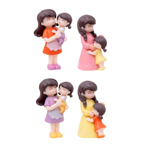 Zarte Mutter und Kind Miniaturen Kuchen Dekorationen Moderne Figur Geschenk Elegante Kuchen Kleine Ornament Verzierung von Haoyull