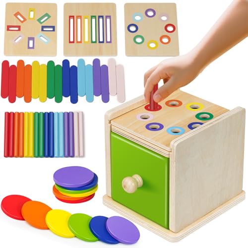 Haozozo Montessori Spielzeug ab 1 2 3 Jahre, 3 In 1 Holz Montessori Spielzeug 1 2 Jahre Holz Sortier & Stapelspielzeug Steckspiel ab 1 Jahr Geschenk für Kleinkinder Lernspielzeug Reisespiele Kinder Haozozo Montessori Spielzeug ab 1 2 3 Jahre, 3 In 1 Holz Montessori Spielzeug 1 2 Jahre Holz Sortier & Stapelspielzeug Steckspiel ab 1 Jahr Geschenk für Kleinkinder Lernspielzeug Reisespiele Kinder von Haozozo