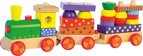 WOODY 90840 Eisenbahn mit Licht und Sound, beige, 3-5 Jahre von WOODY