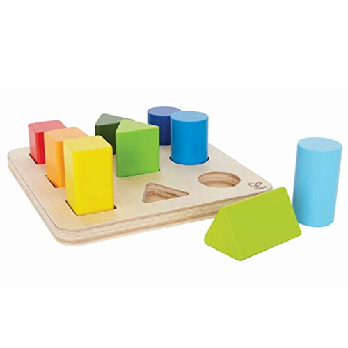 Hape E0426 - Farben- und Formensortierer, Lernspielzeug, aus Holz, ab 18 Monate von Hape