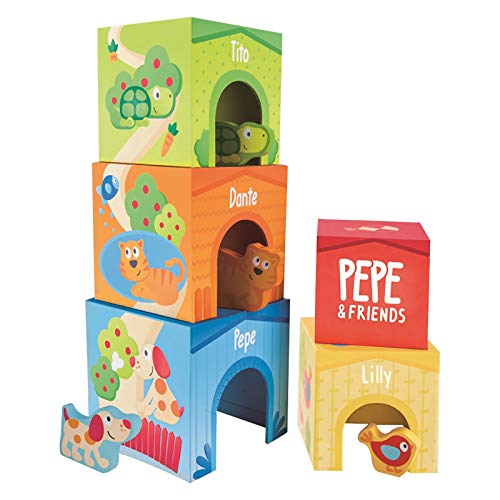 Hape E0451 Pepe und Friends Stapelturm Spielzeug von Hape