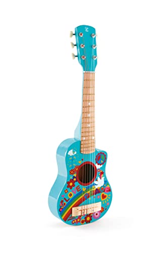 Hape Gitalele Flower-Power, Spielzeug Musikinstrument für Kinder ab 3 Jahre von Hape