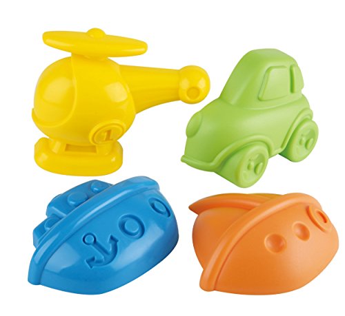 Hape E4045 - Fahrzeuge Set, Sandspielzeug, 4 teilig von Hape