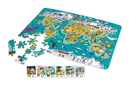 "2-in-1-Weltreise" Puzzle und Spiel von Hape