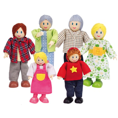 HAPE Puppenfamilie - helle Hautfarbe 6tlg. von Hape