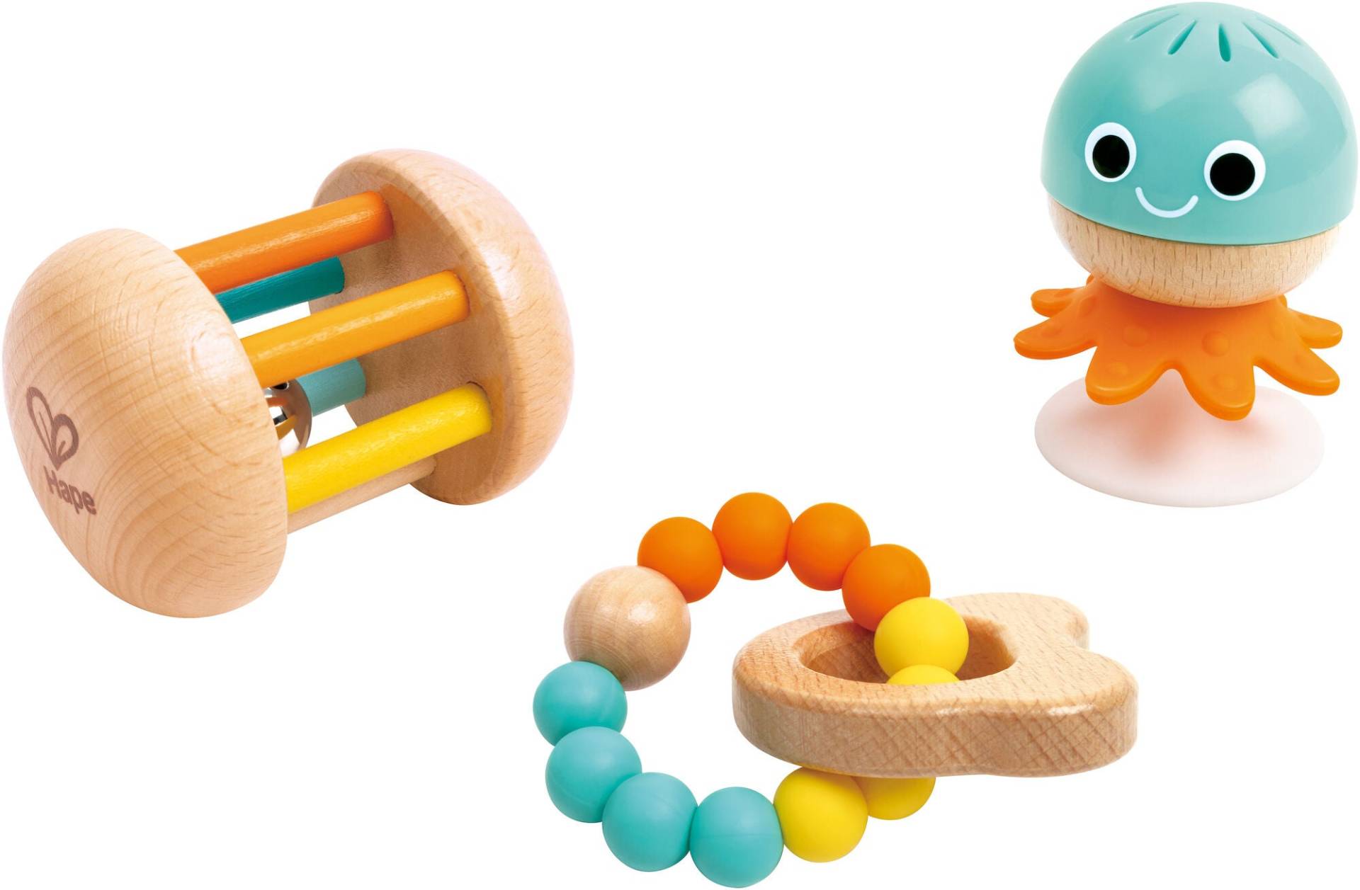 Hape Baby-to-Toddler Sensory Spielset 3 Teile, Babyspielzeug von Hape