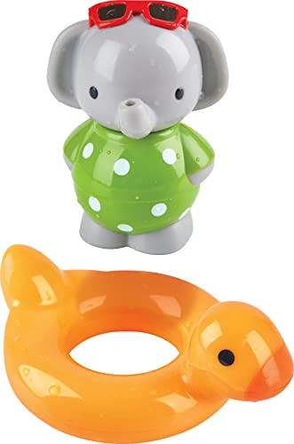 Hape Drehbarer Plansch-Elefant, Badewannenspielzeug, ab 18 Monaten, Bunt, E0222 von Hape