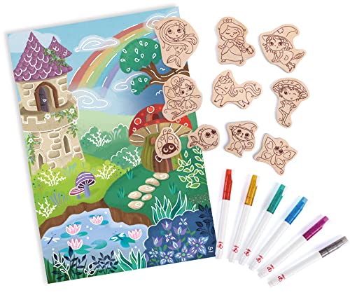 Hape Mal & Spielset "Zauberwald", Holzmagnete und Stifte von Hape