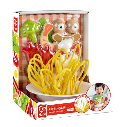 Hape Silly Spaghetti E3165 Spaghetti-Fidget-Spielzeug, buntes Spielzeug-Set für Kinder ab 3 Jahren, 13-teilig von Hape