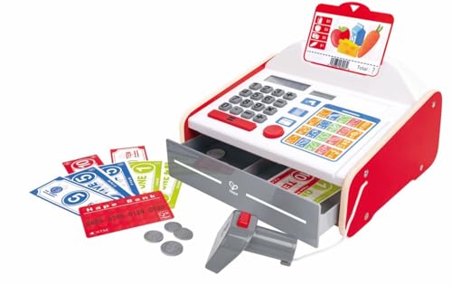 Hape E3184 Registrierkasse Zubehör für Kaufmannsladen, Spielkasse, Mehrfarbig, S von Hape