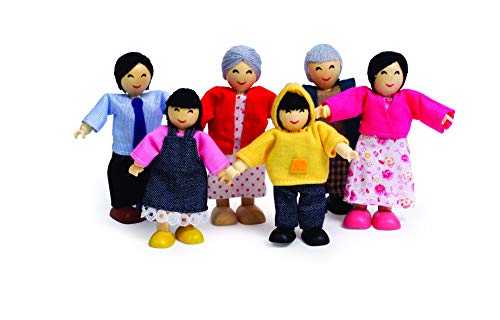 Hape E3502 Happy Family - Asian - Wooden Dolls House Accessories von Hape