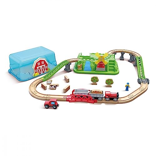 Hape E3772 - Countryside Train Bucket Set von Hape