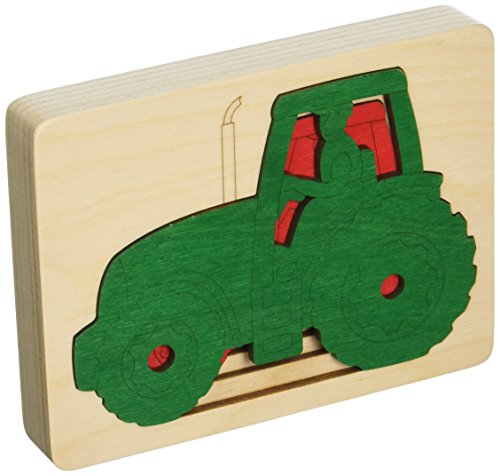 Hape – E6513 – George Luck – Puzzle – fünf Traktoren in Einem – 6-teilig von Hape