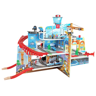 Hape Holzeisenbahn Mega City Eisenbahn Set von Hape